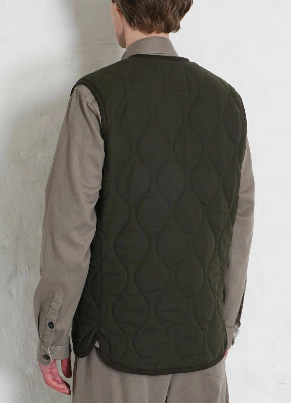 HANSEN GARMENTS TONY | Bonded Padded Vest | Dark Army 6 HANSEN GARMENTS TONY | Bonded Padded Vest | Dark Army - Image 4