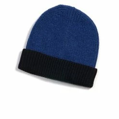 HANSEN GARMENTS TORE | Block Colour Beanie | Blue/Black