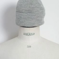 HANSEN GARMENTS TORE | Knitted Rib Beanie | Winter Grey -Heschung shop tore knitted rib beanie winter grey hansen garments 687989