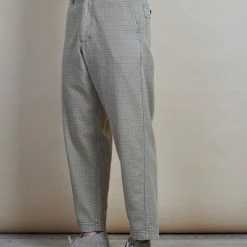 HANSEN GARMENTS TRYGVE | Wide Cut Cropped Trousers | Beige -Heschung shop trygve wide cut cropped trousers beige hansen garments 284797