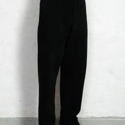 HANSEN GARMENTS TRYGVE | Wide Cut Cropped Trousers | Black -Heschung shop trygve wide cut cropped trousers black hansen garments 692426