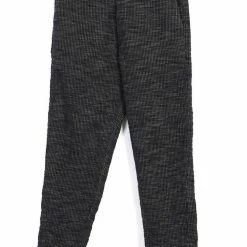 HANSEN GARMENTS TRYGVE | Wide Cut Cropped Trousers | Black Hemp