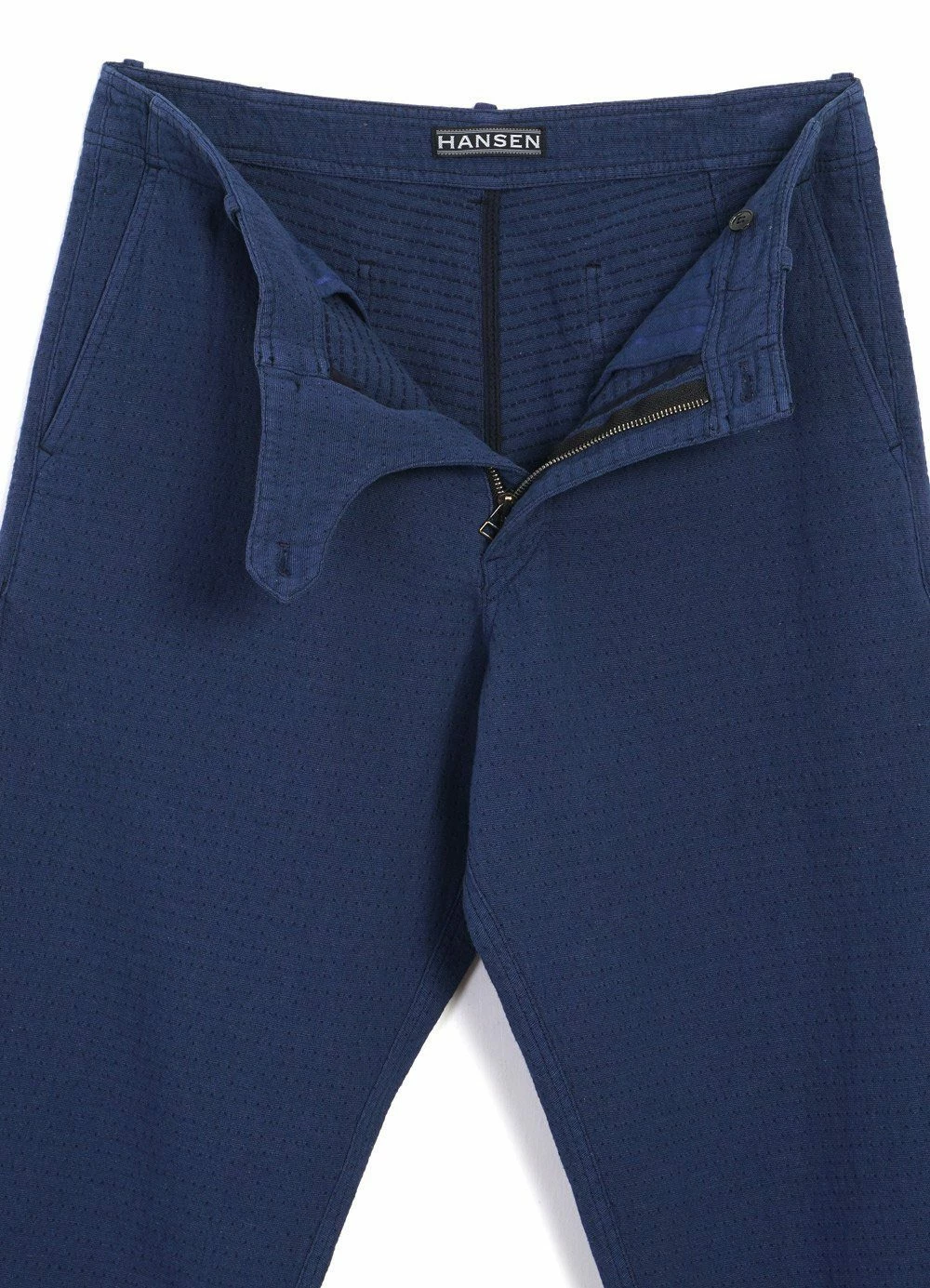 HANSEN GARMENTS TRYGVE | Wide Cut Cropped Trousers | Blue 6 HANSEN GARMENTS TRYGVE | Wide Cut Cropped Trousers | Blue - Image 4