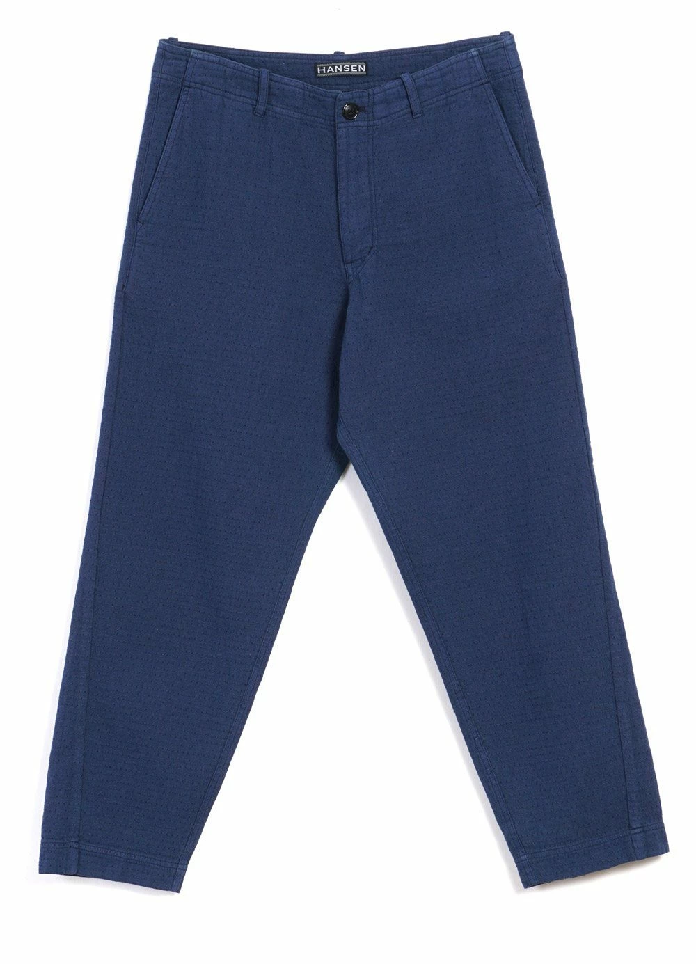 HANSEN GARMENTS TRYGVE | Wide Cut Cropped Trousers | Blue 3 HANSEN GARMENTS TRYGVE | Wide Cut Cropped Trousers | Blue