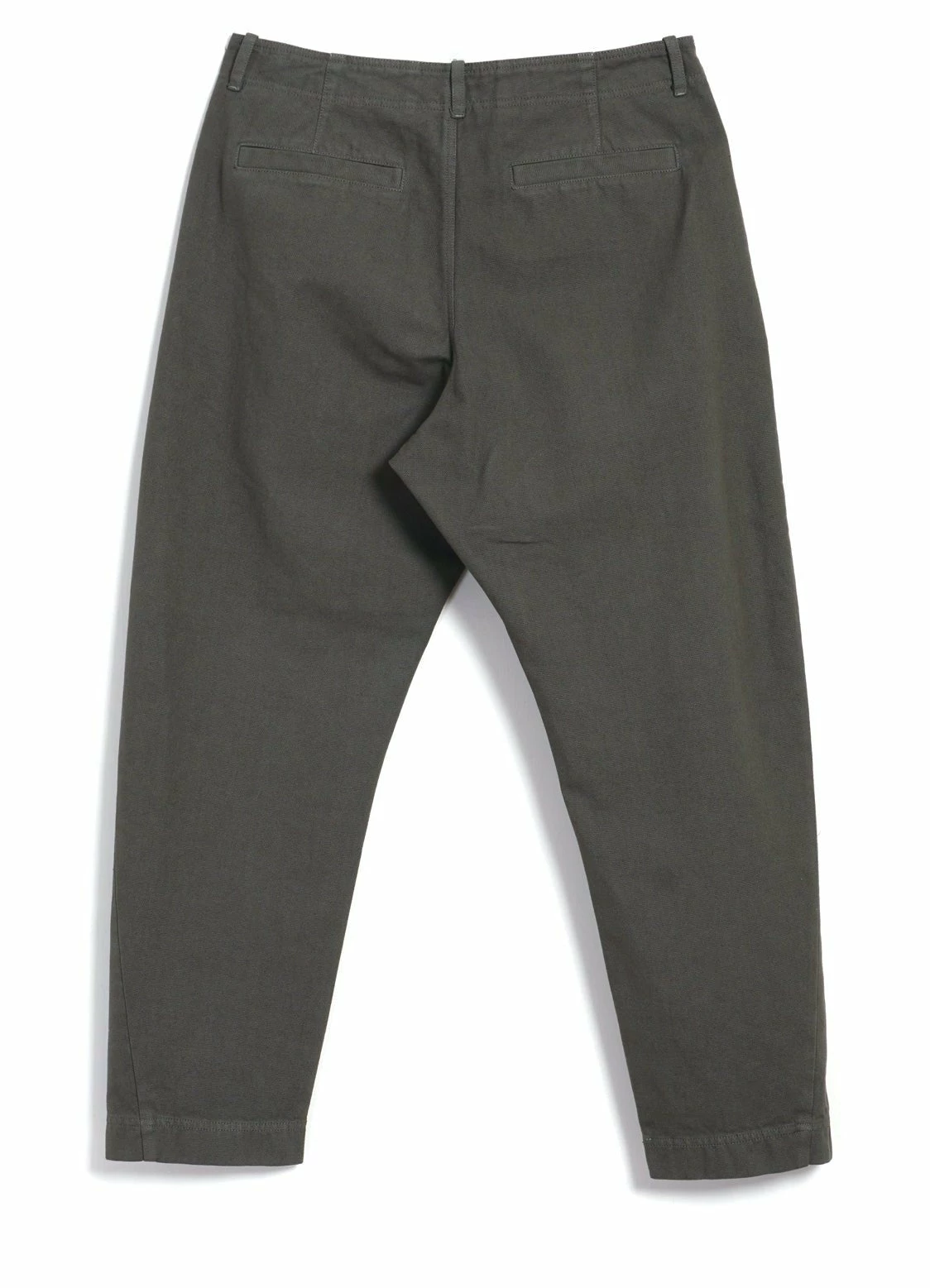 HANSEN GARMENTS TRYGVE | Wide Cut Cropped Trousers | Green Grey 5 HANSEN GARMENTS TRYGVE | Wide Cut Cropped Trousers | Green Grey - Image 3