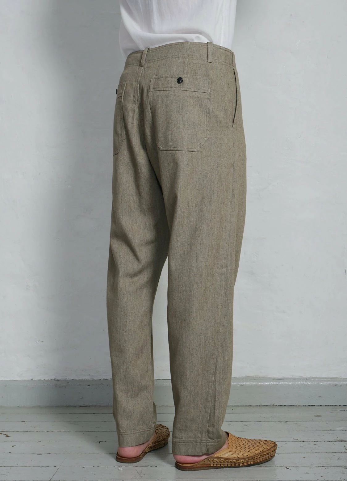 HANSEN GARMENTS TRYGVE | Wide Cut Cropped Trousers | Safari 5 HANSEN GARMENTS TRYGVE | Wide Cut Cropped Trousers | Safari - Image 3