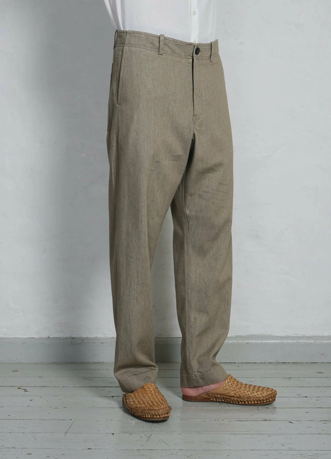 HANSEN GARMENTS TRYGVE | Wide Cut Cropped Trousers | Safari 4 HANSEN GARMENTS TRYGVE | Wide Cut Cropped Trousers | Safari - Image 2