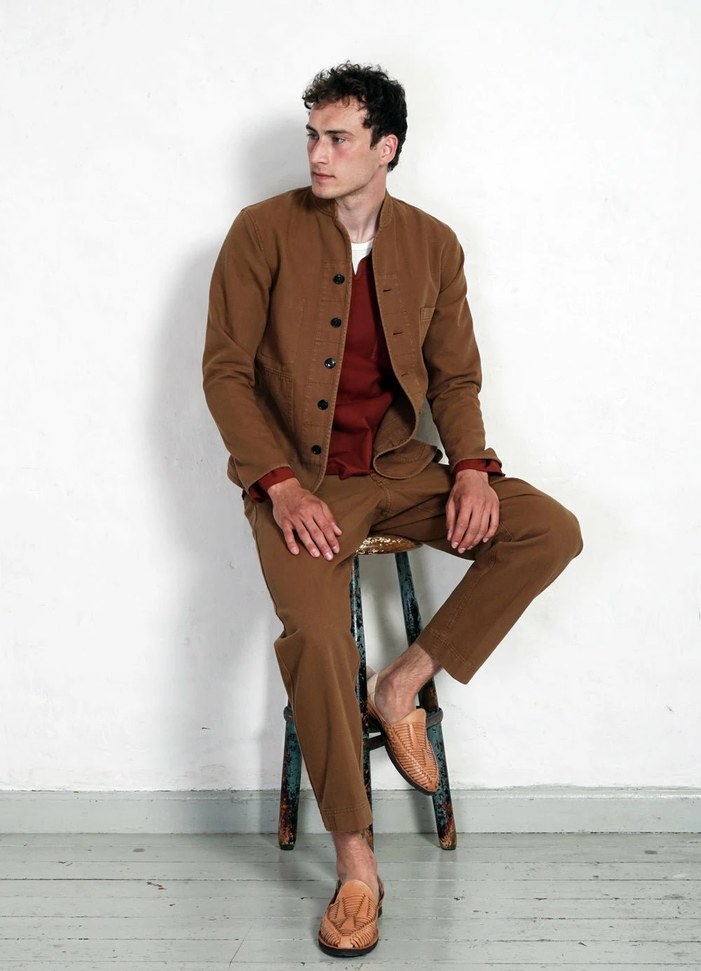 HANSEN GARMENTS TRYGVE | Wide Cut Cropped Trousers | Terra 10 HANSEN GARMENTS TRYGVE | Wide Cut Cropped Trousers | Terra - Image 8