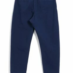 HANSEN GARMENTS TRYGVE | Wide Cut Cropped Trousers | Work Blue -Heschung shop trygve wide cut cropped trousers work blue hansen garments 229192
