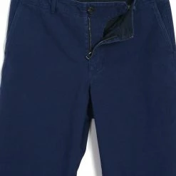 HANSEN GARMENTS TRYGVE | Wide Cut Cropped Trousers | Work Blue -Heschung shop trygve wide cut cropped trousers work blue hansen garments 367491