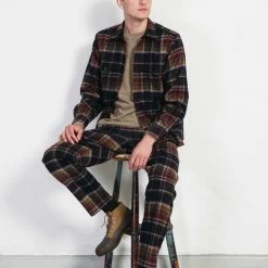 HANSEN GARMENTS TYGE | Wide Cut Cropped Trousers | Multi Colour Check 18 HANSEN GARMENTS TYGE | Wide Cut Cropped Trousers | Multi Colour Check -Heschung shop tyge wide cut cropped trousers multi colour check hansen garments 124712