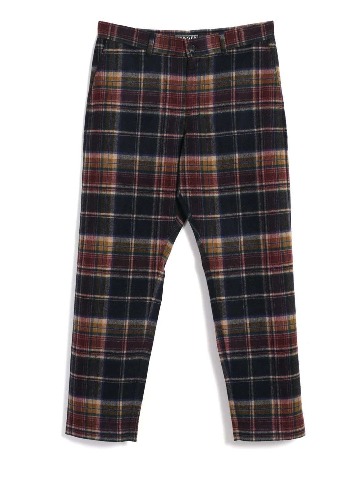 HANSEN GARMENTS TYGE | Wide Cut Cropped Trousers | Multi Colour Check 3 HANSEN GARMENTS TYGE | Wide Cut Cropped Trousers | Multi Colour Check