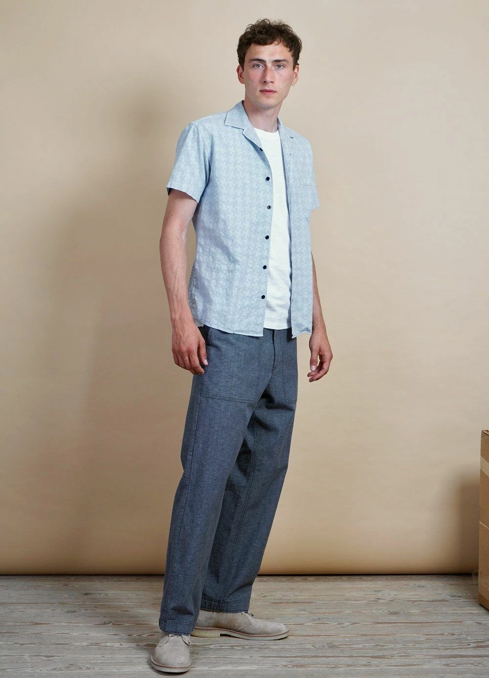 HANSEN GARMENTS VILLE | Loose Fit Trousers | Stone 5 HANSEN GARMENTS VILLE | Loose Fit Trousers | Stone - Image 3