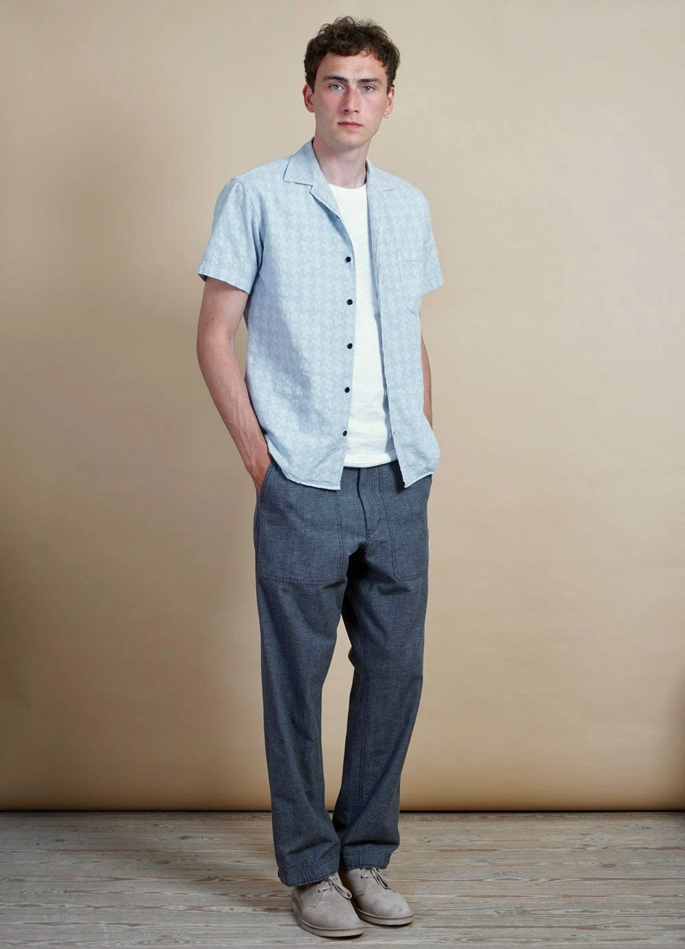 HANSEN GARMENTS VILLE | Loose Fit Trousers | Stone 4 HANSEN GARMENTS VILLE | Loose Fit Trousers | Stone - Image 2