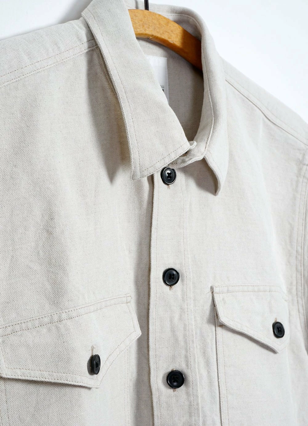 HANSEN GARMENTS VILLY | Short Sleeve Shirt | Flax Nature 10 HANSEN GARMENTS VILLY | Short Sleeve Shirt | Flax Nature - Image 8