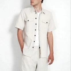 HANSEN GARMENTS VILLY | Short Sleeve Shirt | Flax Nature 13 HANSEN GARMENTS VILLY | Short Sleeve Shirt | Flax Nature -Heschung shop villy short sleeve shirt flax nature hansen garments 306621