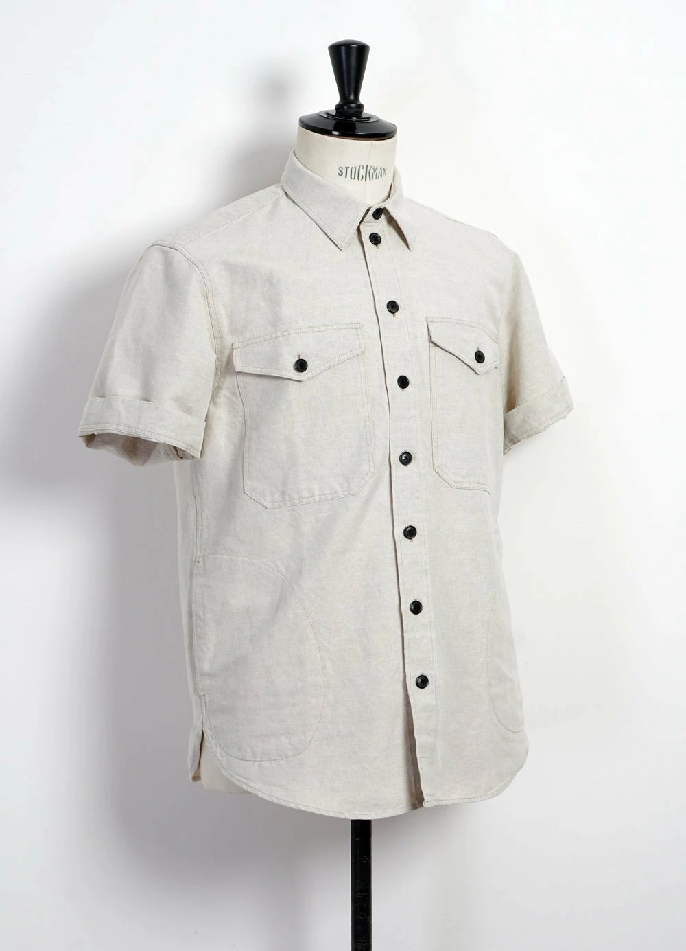 HANSEN GARMENTS VILLY | Short Sleeve Shirt | Flax Nature 7 HANSEN GARMENTS VILLY | Short Sleeve Shirt | Flax Nature - Image 5