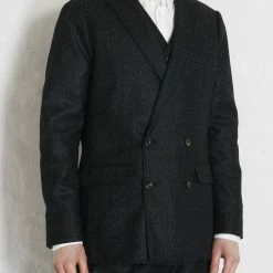HANSEN GARMENTS WALTER | Classic Double Breasted Blazer | Black Marble 14 HANSEN GARMENTS WALTER | Classic Double Breasted Blazer | Black Marble -Heschung shop walter classic double breasted blazer black marble hansen garments 719325