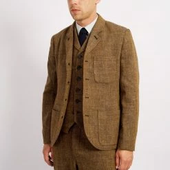 HANSEN GARMENTS WILLIAM | Classic Casual Vest | Cognac -Heschung shop william classic casual vest cognac 240 952259