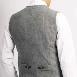 HANSEN GARMENTS WILLIAM | Classic Vest | Grey Melange -Heschung shop william classic vest grey melange 290 492992