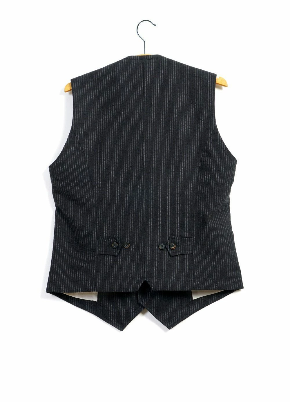 HANSEN GARMENTS WILLIAM | High Lapel Waistcoat | Black Pin 4 HANSEN GARMENTS WILLIAM | High Lapel Waistcoat | Black Pin - Image 2