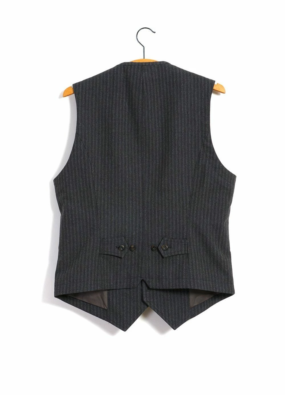 HANSEN GARMENTS WILLIAM | Lapel Waistcoat | Grey Pin 6 HANSEN GARMENTS WILLIAM | Lapel Waistcoat | Grey Pin - Image 4