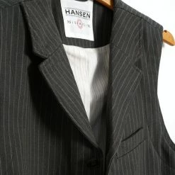 HANSEN GARMENTS WILLIAM | Lapel Waistcoat | Khaki Pin 12 HANSEN GARMENTS WILLIAM | Lapel Waistcoat | Khaki Pin -Heschung shop william lapel waistcoat khaki pin hansen garments 601038