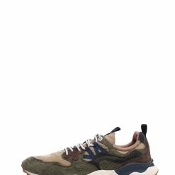 Flower Mountain YAMANO 3 | Suede & Nylon Sneaker | Military Beige -Heschung shop yamano 3 suede nylon sneaker military beige flower mountain 167880