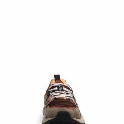 Flower Mountain YAMANO 3 | Suede & Nylon Sneaker | Taupe Brown -Heschung shop yamano 3 suede nylon sneaker taupe brown flower mountain 605025