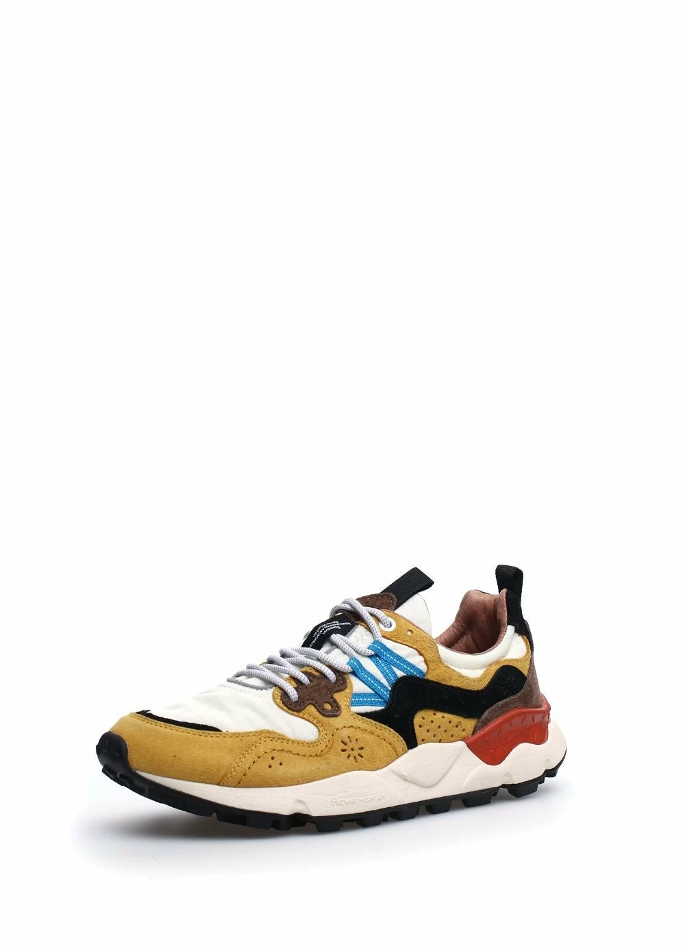 Flower Mountain YAMANO 3 | Suede & Nylon Sneaker | Yellow & White 4 Flower Mountain YAMANO 3 | Suede & Nylon Sneaker | Yellow & White - Image 2